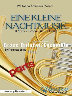 cover image of Allegro from "Eine Kleine Nachtmusik" for Brass Quintet/Ensemble (parts)